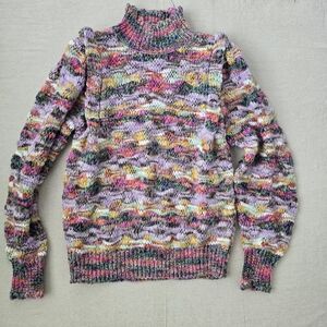 Democracy Multicolor Knit Turtleneck Sweater